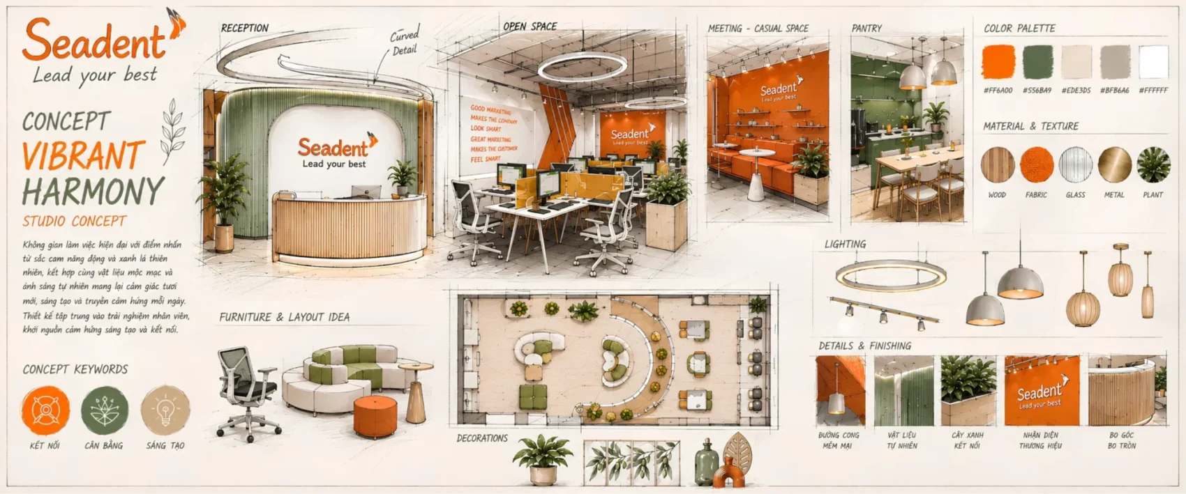 Xây dựng Moodboard dự án Seadent